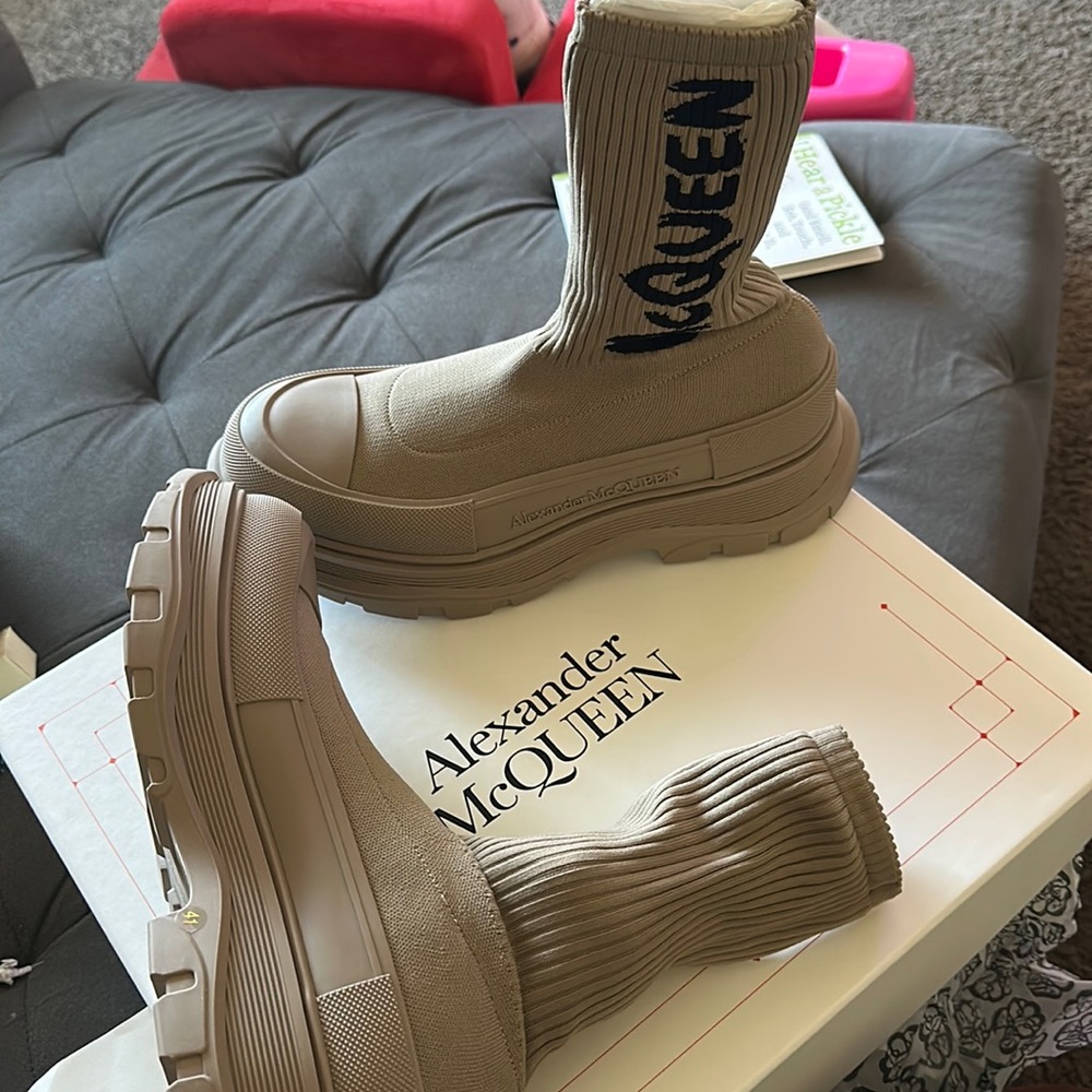 Authentic Alexander McQueen sock sneakers